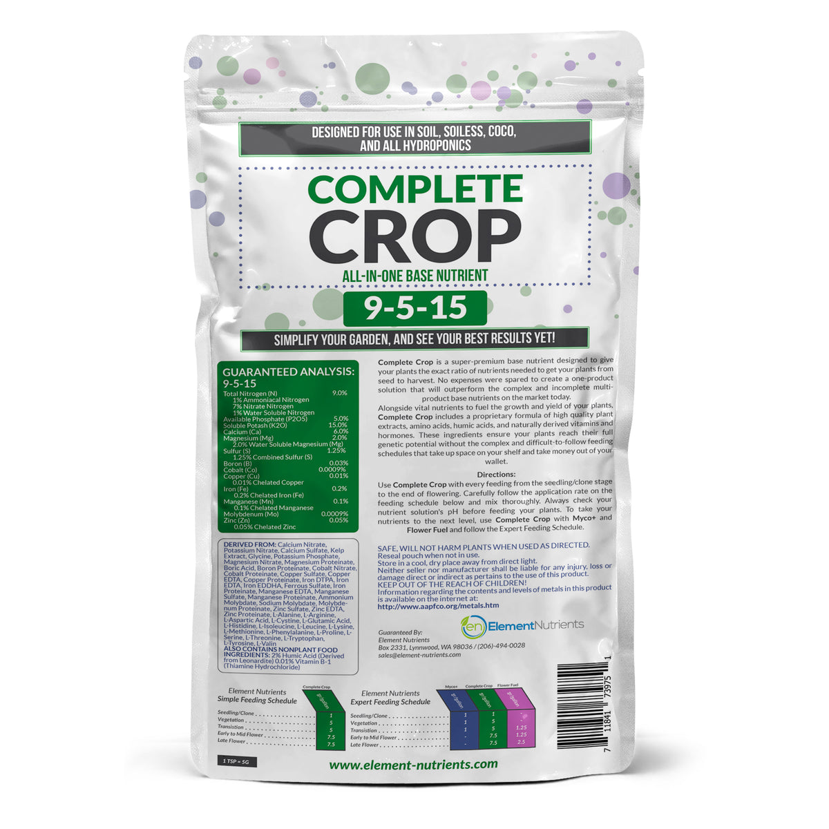 Complete Crop 9-5-15 - The Best All-in-One Plant Food for Vigorous Gro ...